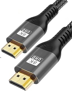 4k hdmi cable 8k hdmi 2.1 cable Ultra High Speed Wire 4k@60Hz 8K@120Hz UHD 48 Gbps Compatible with All hdmi Devices MacBook Pro TV Xbox Playstation PS5 PS4 PC Laptop nintendo switch 1.8mtr