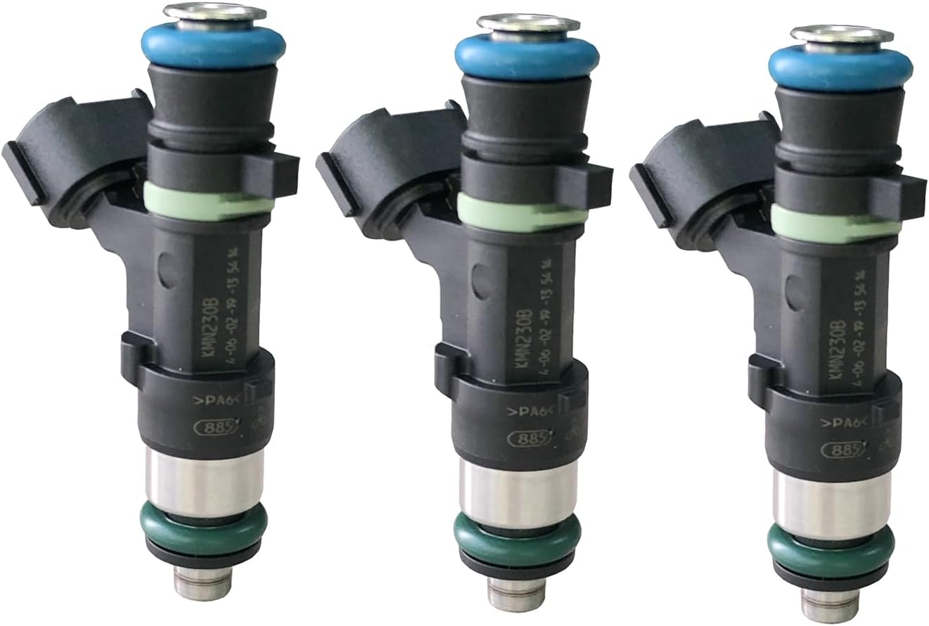 3pcs 10 holes Fuel injector 1465A331 EAT320 Compatible For 12-2018 Mitsubishi MITSUBISHI Space Star 1.0 II 14-2019 Mirage 1.2L 04-2012 Colt Petrol Hatchback 1.3L Compatible KMN230B
