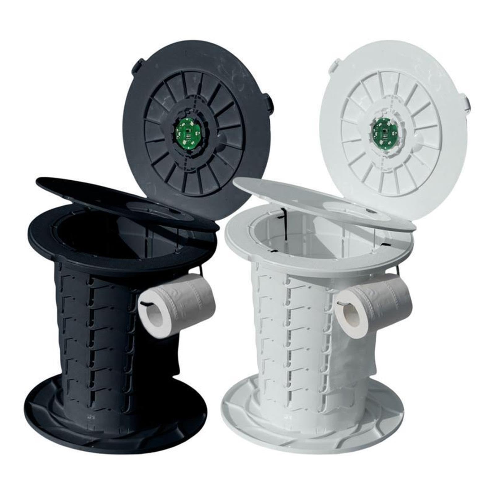 Inodoro plegable para camping, 880 libras, resistente y portátil para emergencias (blanco)
