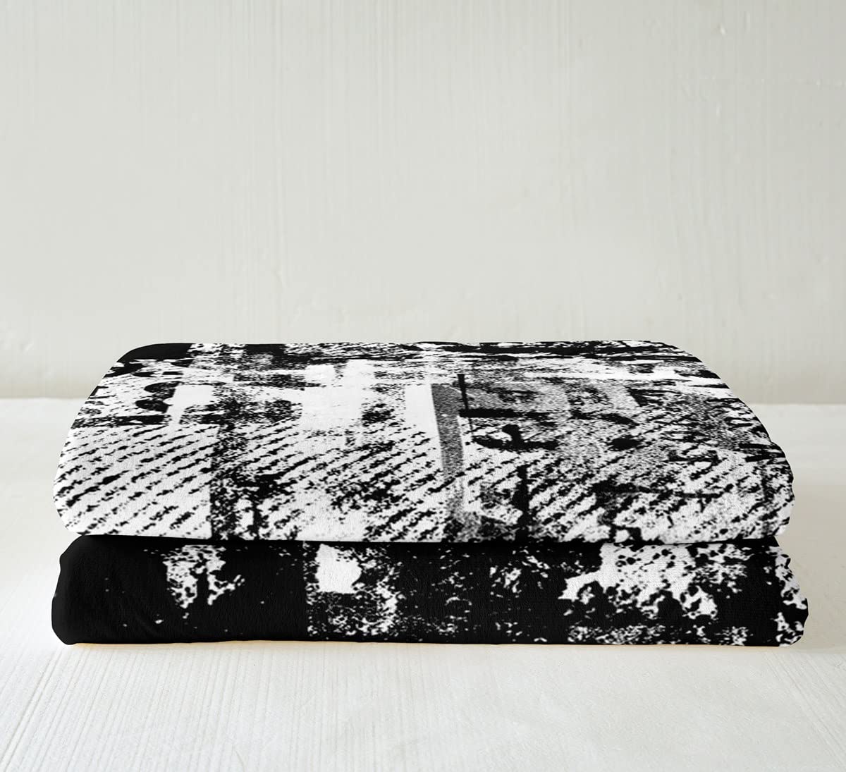 Graffiti Sherpa Coperta in pile con graffiti Balck Coperta in pile per bambini ragazzi e ragazze Street Cluture coperta in peluche Hip Hop Fuzzy coperta per divano letto, 100 x 200 cm