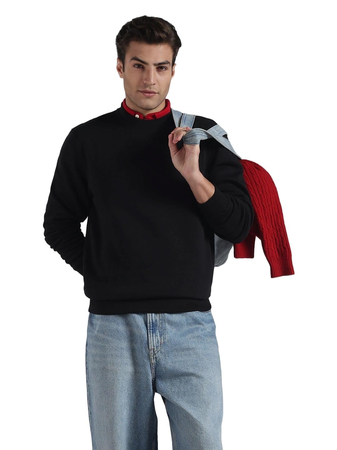 tommy hilfiger Solid Regular fit Cotton Sweatshirt-picture-27