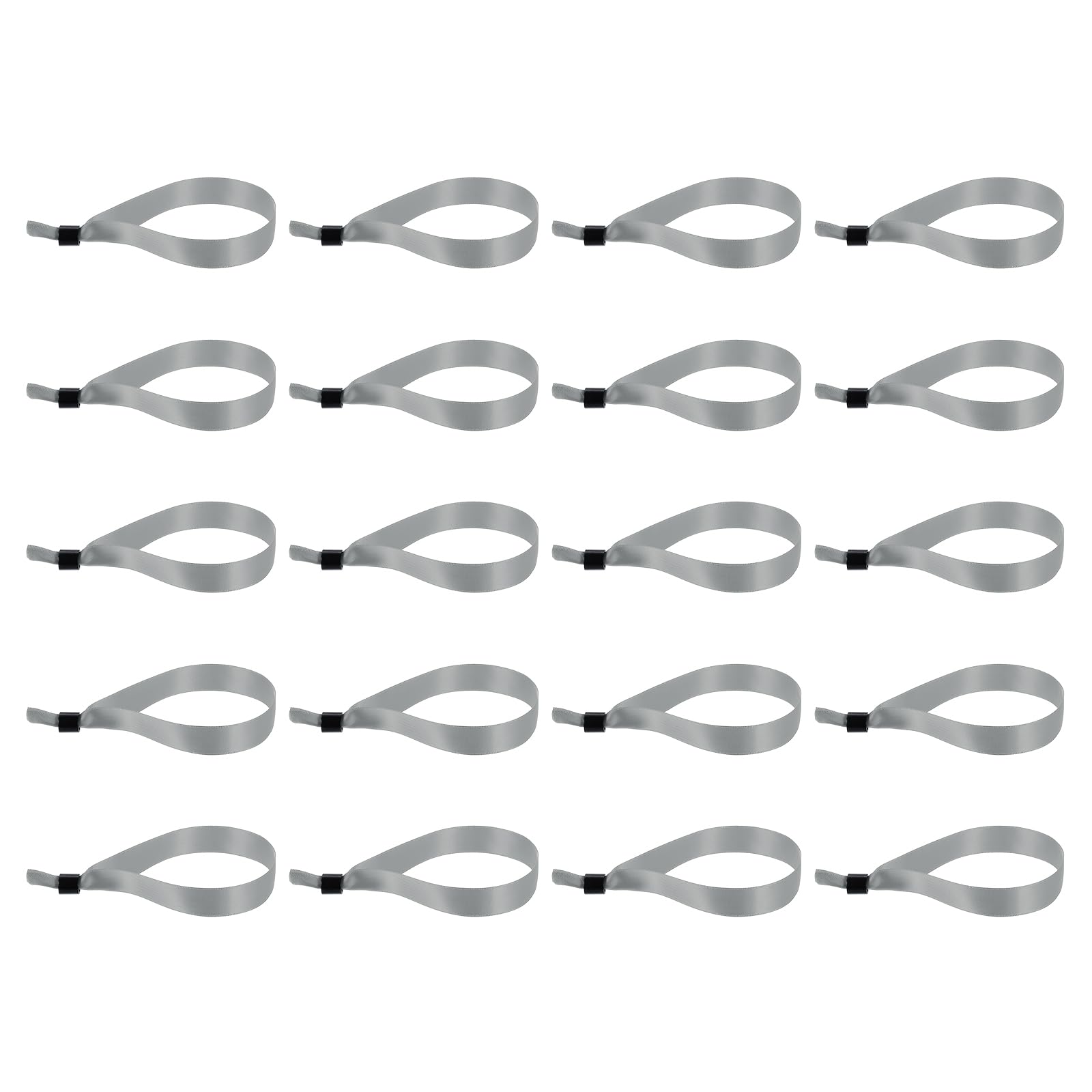 PATIKIL 150 pulseras desechables de tela para eventos, color gris