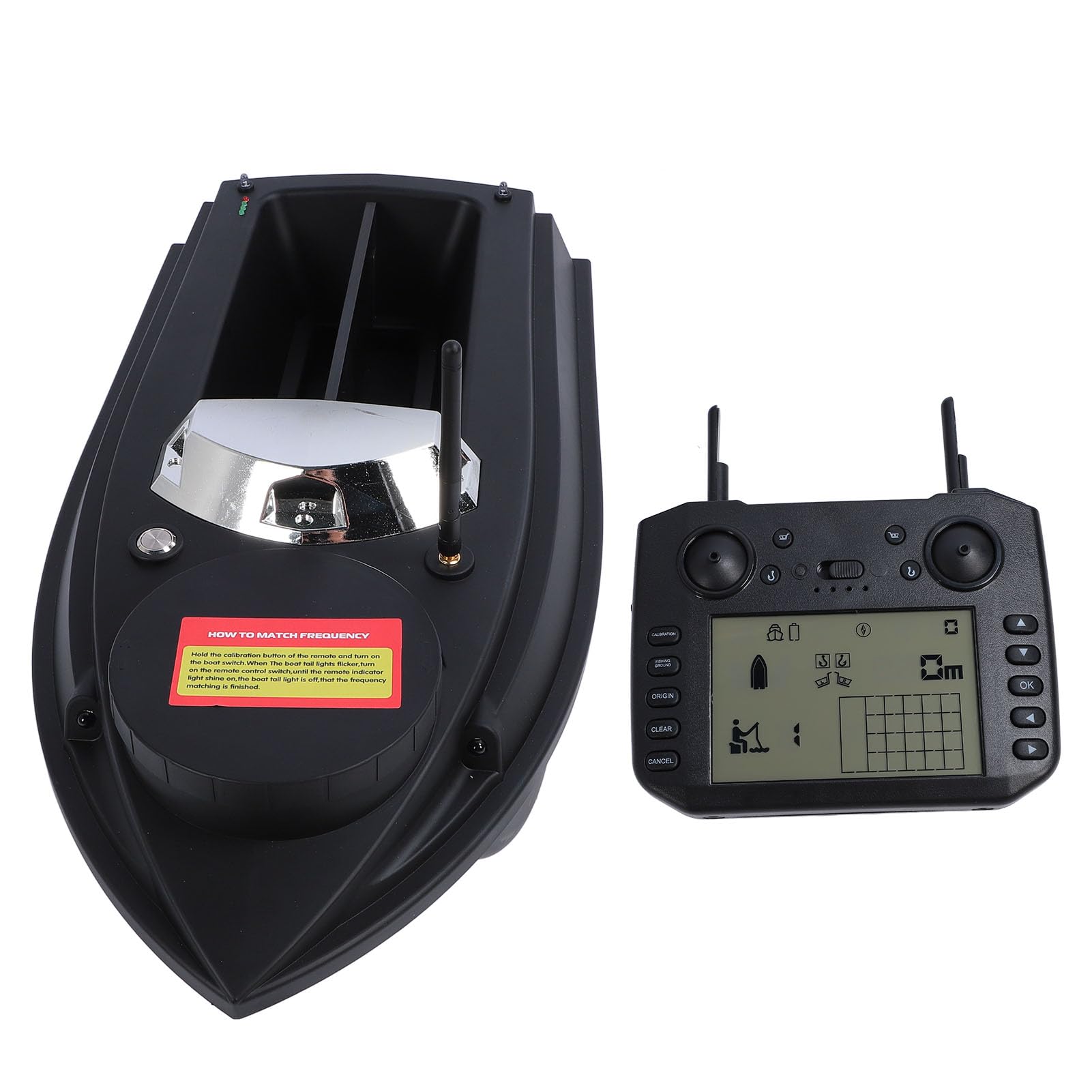 Bewinner Barco de Cebo de Pesca RC para Pesca de Carpas: Barco de Pesca con Control Remoto de 800 M, Barco de Cebo RC de Doble Motor, Barco de Cebo de Pesca, Barco de Señuelo de Peces RC