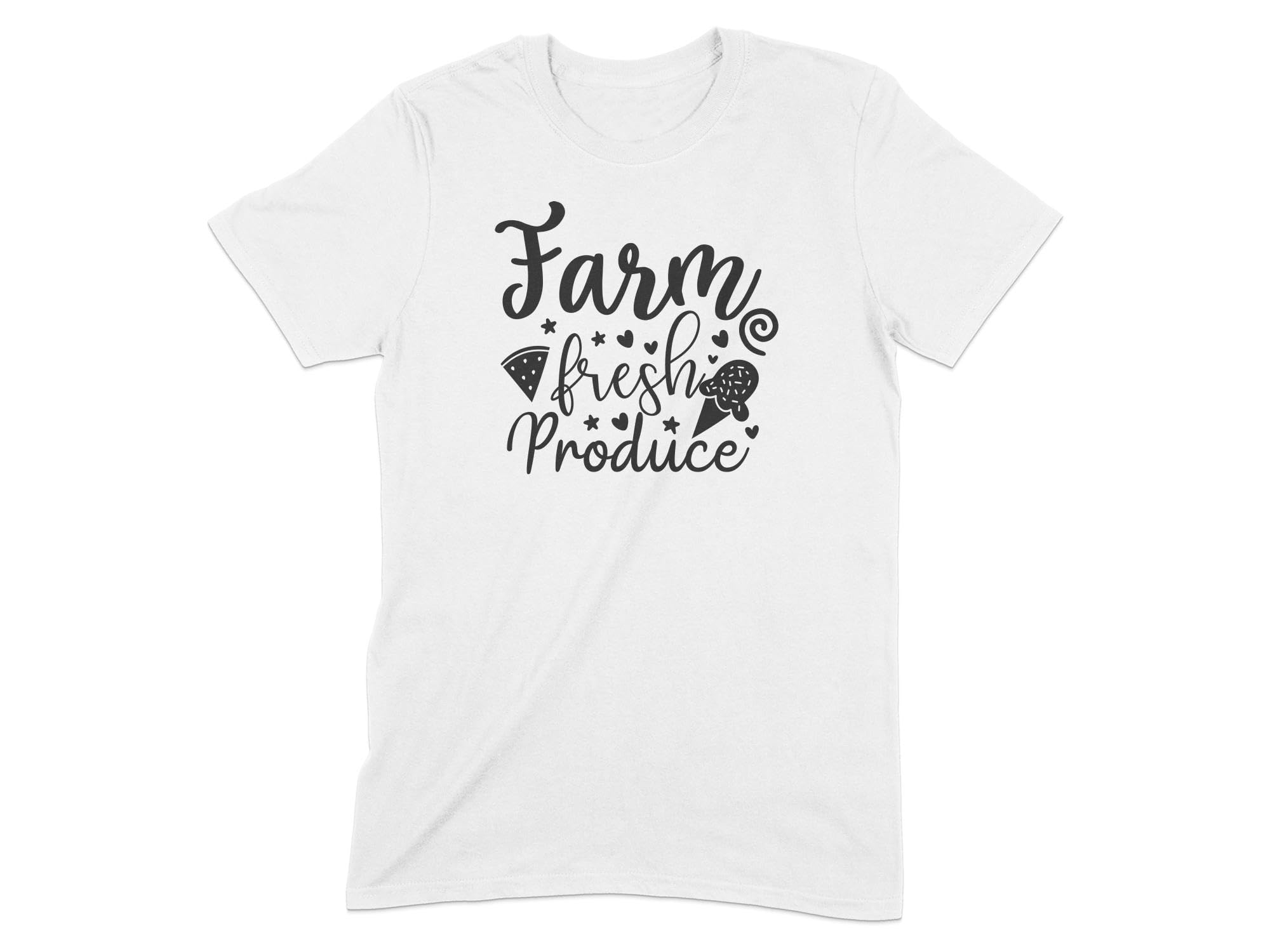 Seek Buy LoveFarm Fresh Produce T-Shirt, Organic Food Lover Tee, Vegan Graphic Cotton Shirt, Market Shopping Casual Wear