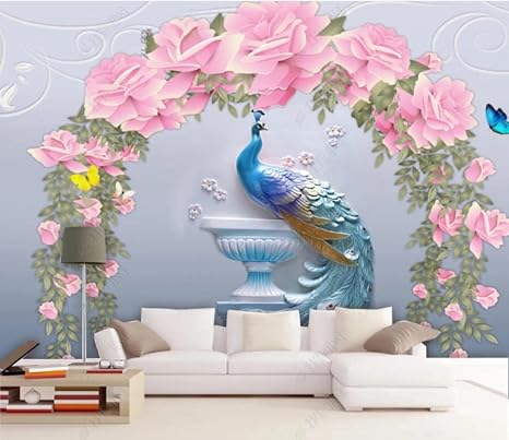 Amazon 壁装3d立体画像壁紙エンボス立体花咲くリッチモダンミニマリスト孔雀背景壁飾り絵画 0cmx140cm 78 7x55 1inch 壁紙 Amazon 壁装3d立体画像壁紙エンボス立体花咲くリッチモダンミニマリスト孔雀背景壁飾り絵画 0cmx140cm 78 7x55 1inch 壁紙
