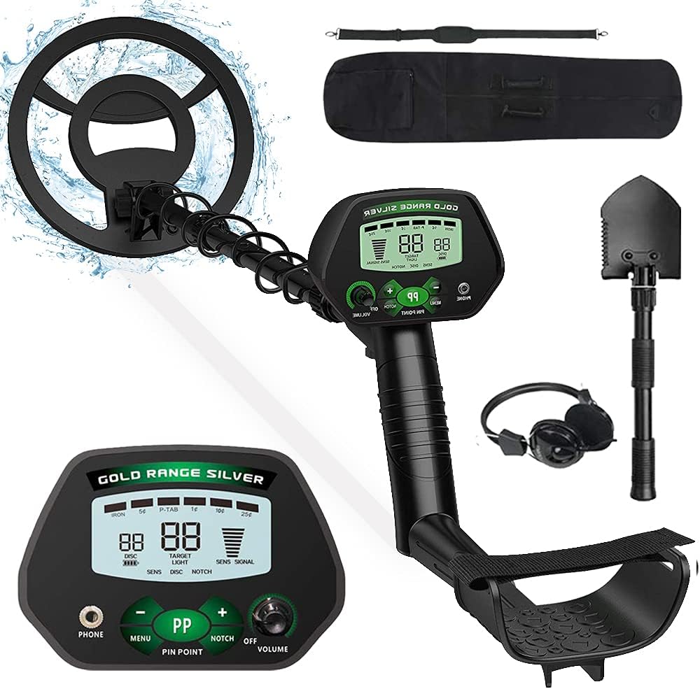 Metal Detector for Adults & Kids,High Accuracy 30-43 Inch Adjustable Waterproof Metal Detector,All Metal, P/P & Disc Modes, Notch,Great for Detecting Gold, Coin, Treasure Hunting
