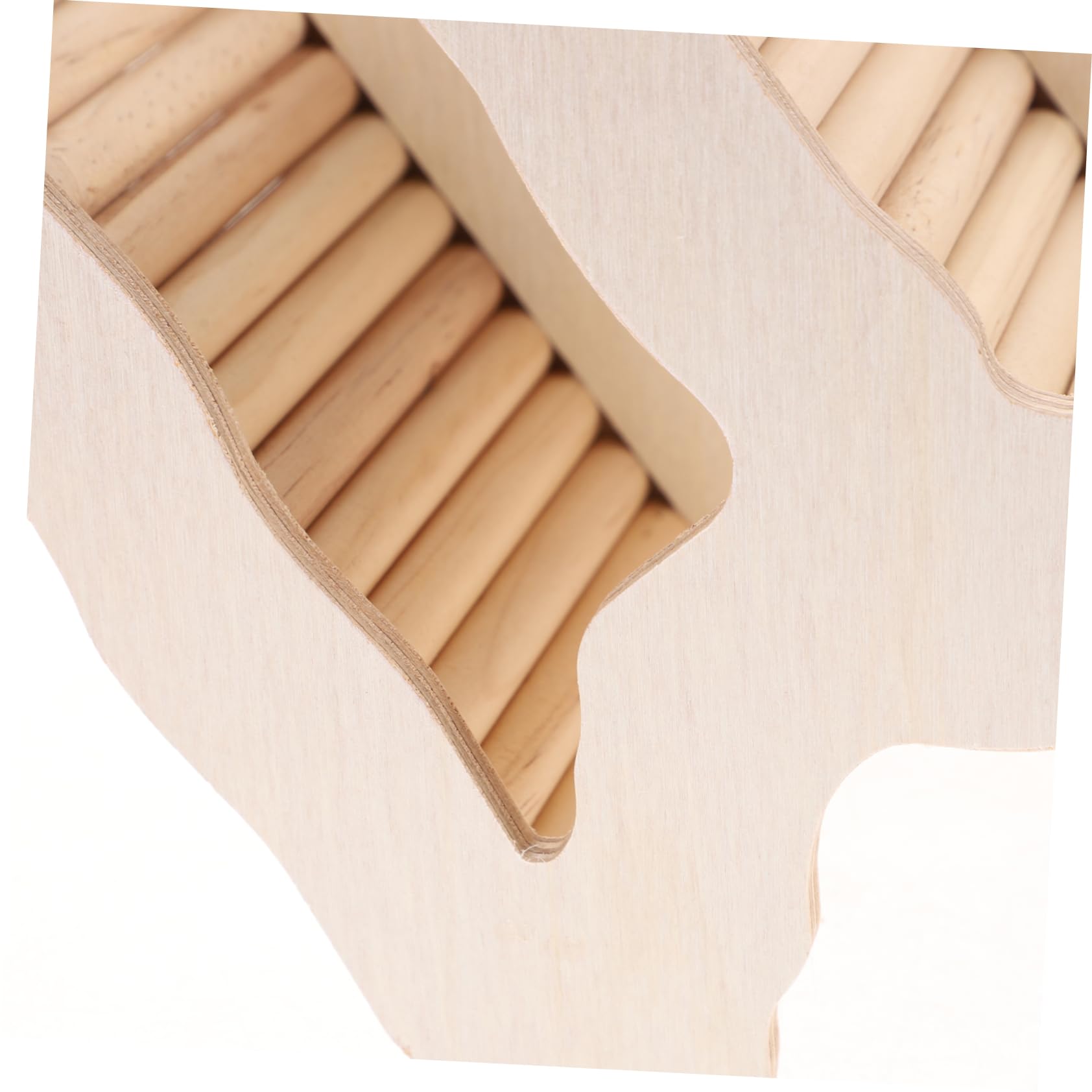 Abaodam Hamster Holzversteck mit Leiter aus Khaki Holz Geruchsneutral und Sicher für Kleintiere zum Schlafen und Selbstgemacht Dekoration im Käfig