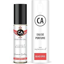 CA Perfume Impression of Black Opus for Woman Eau de Parfum Refillable Bottle Sprayer + Fragrance Body Oils Roll-On 0.3 Fl Oz/10 ml