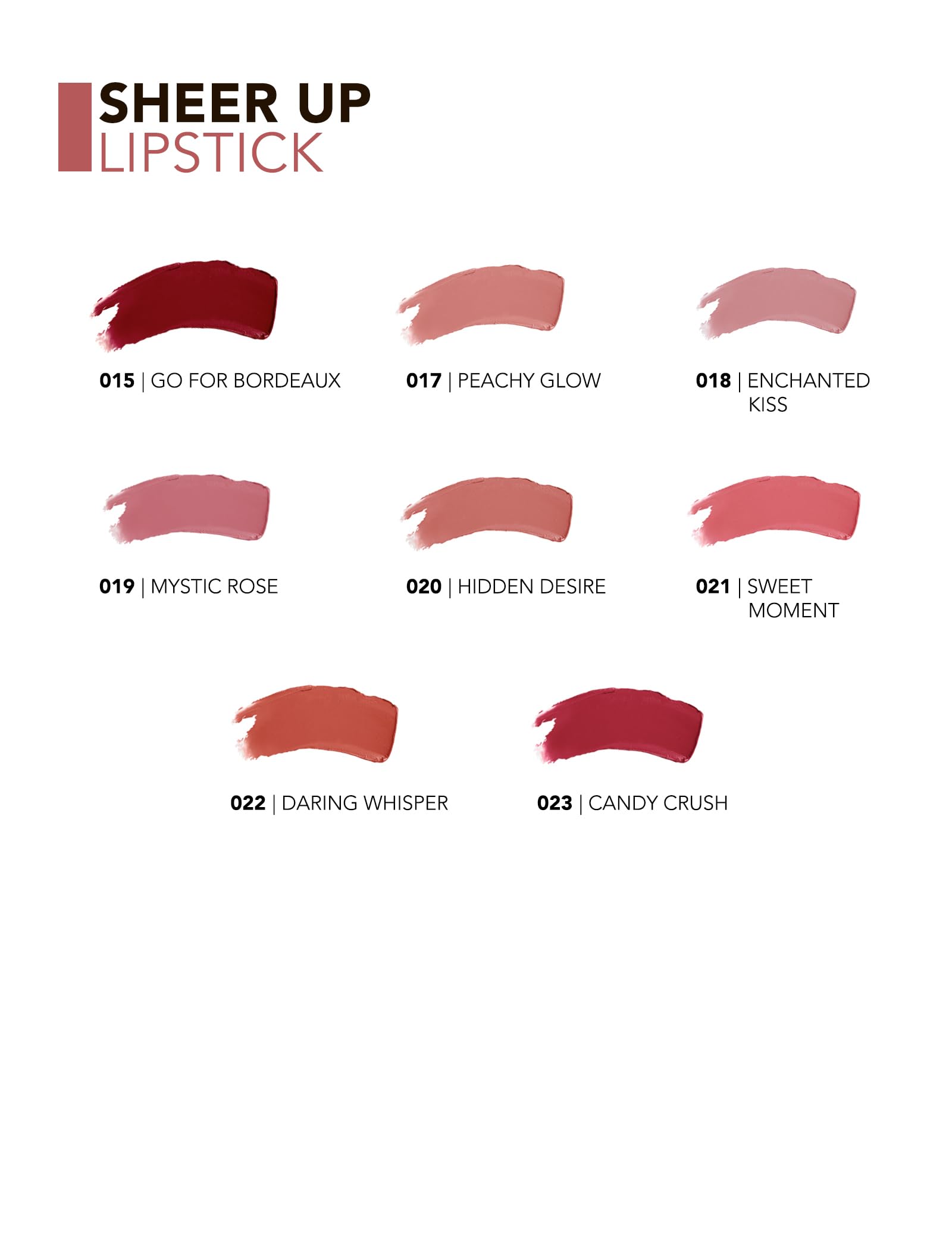 Flormar Nemlendirici Parlak Ruj- Sheer Up Lipstick - 022 Daring Whisper - 8682536097949