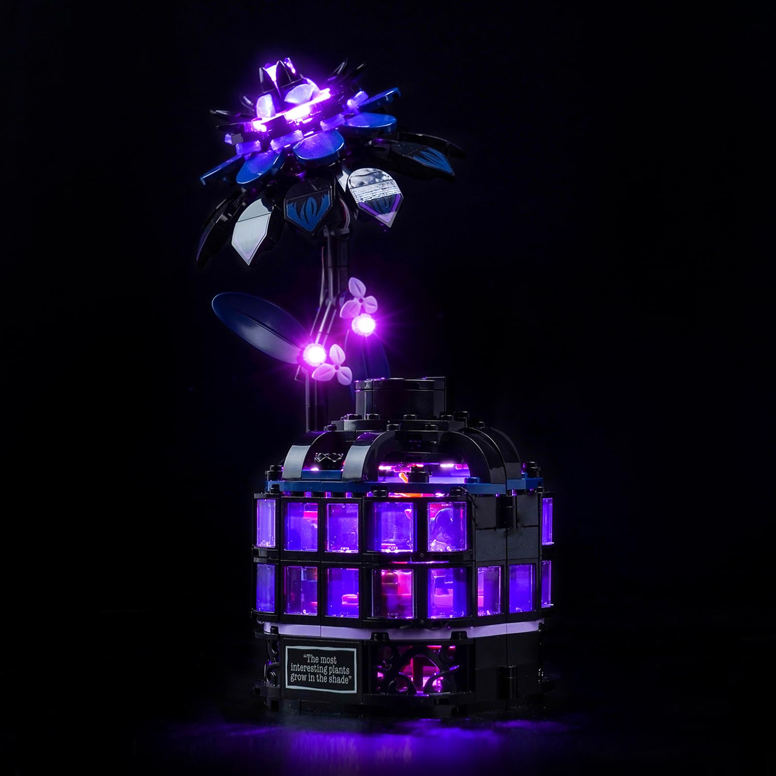 Light Kit Compatible with Lego Black Dahlia Flower 76784 (No Model)