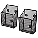 Magnetisch Aufbewahrungskorb Magnetischer Schreibtisch Organizer Metall Mesh Aufbewahrungskorb Magneten Aufbewahrungsbox Büromaterial Netz Stifthalter Für Spind-Zubehör Whiteboard Kühlschrank 2 Stück