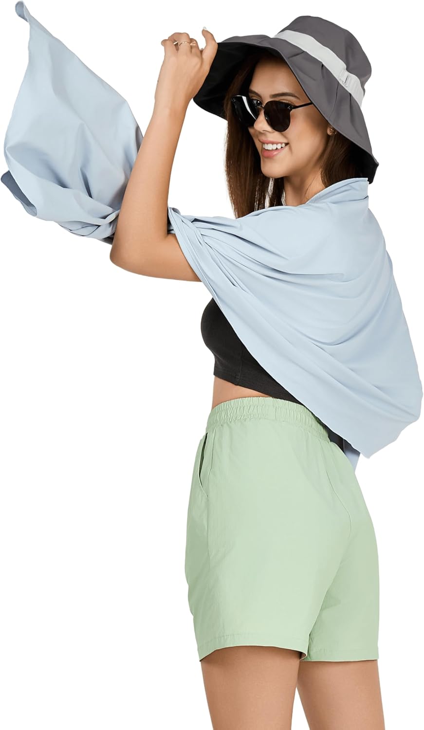 VENVSBEE Shawl Wraps For Women UPF 50+ UV Sun Protection Summer Shawl Lightweight Cooling Travel Scarf Beach Cover Up - Image 3