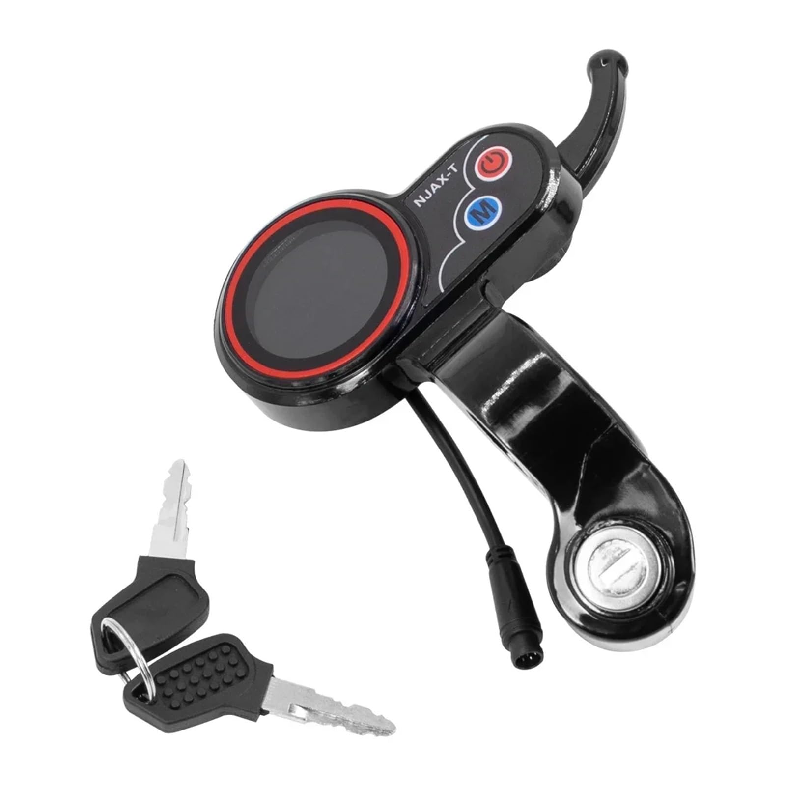 Display strumento acceleratore NJAX-T Display LED 48V con chiave, for ZERO, for 8 9 10 8X 10X 11X Parti cruscotto scooter elettrico acceleratore Cruscotto per monopattino elettrico