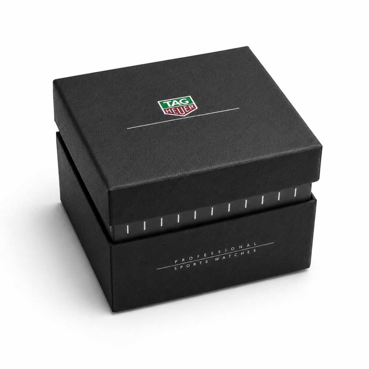 Boîte Montre Cuir Noir Étui Montre Rond Unique Support Rangement Bracelet Gris Doublure Douce pour TAG Heuer Grand Carrera