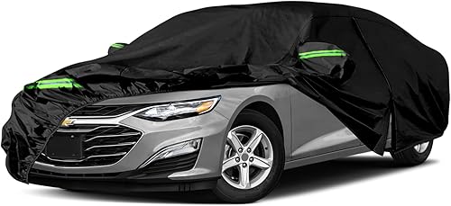 Funda impermeable para auto compatible con Chevrolet Malibu SSLSLT 2008-2025, poliéster con forro interior de algodón, funda para todo tipo de clima