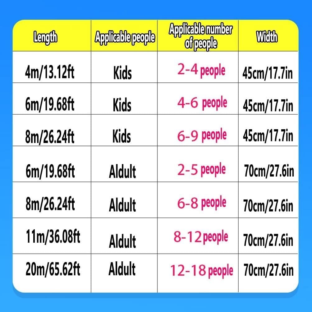 Giochi di Lavoro di Squadra for Adulti e Bambini, Tappetino da Corsa, Giocattoli for Feste, 4 Pezzi(Kids-4M)