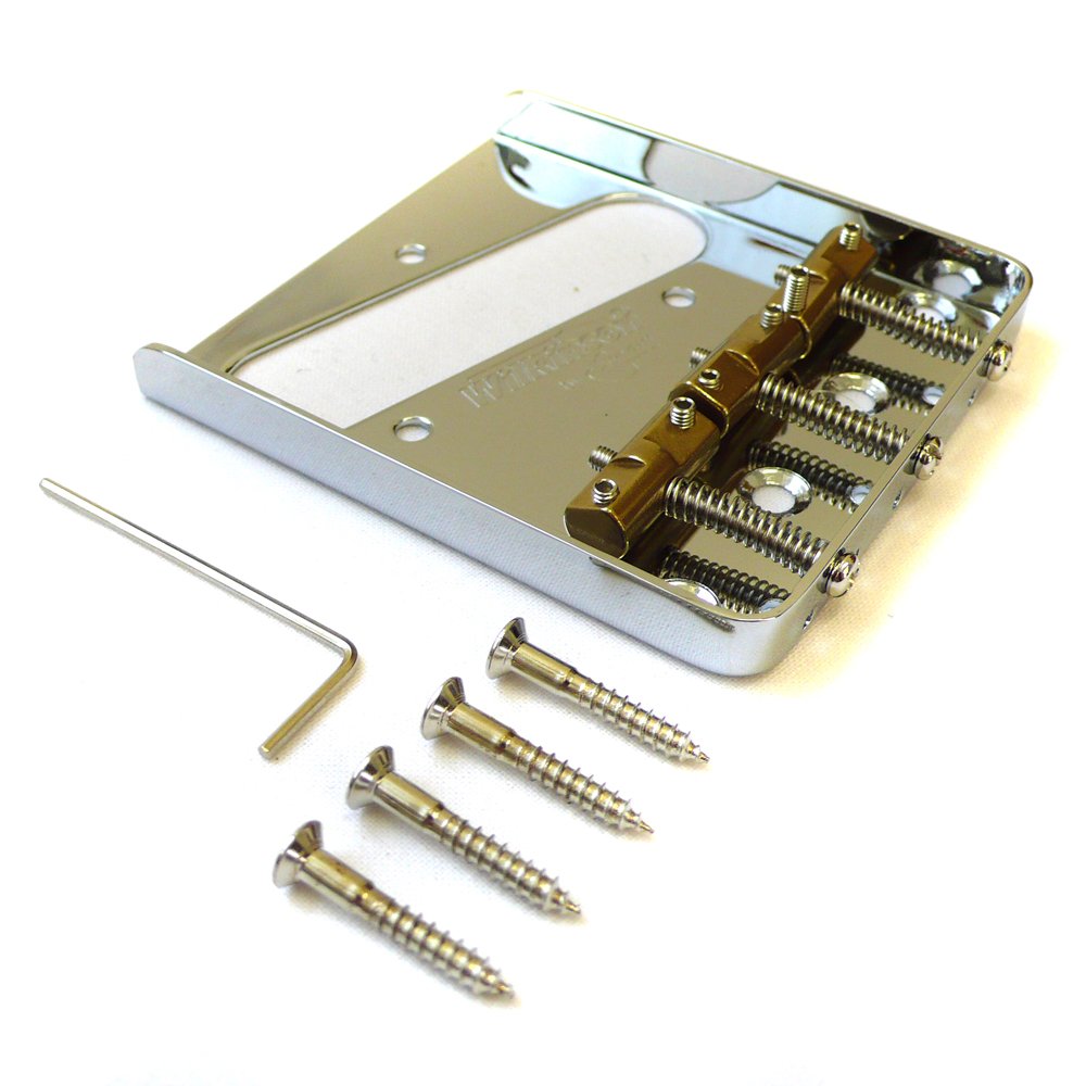 Guitar Tech wtbcr ponte 3 sella per chitarra Bass Cromato Wilkinson