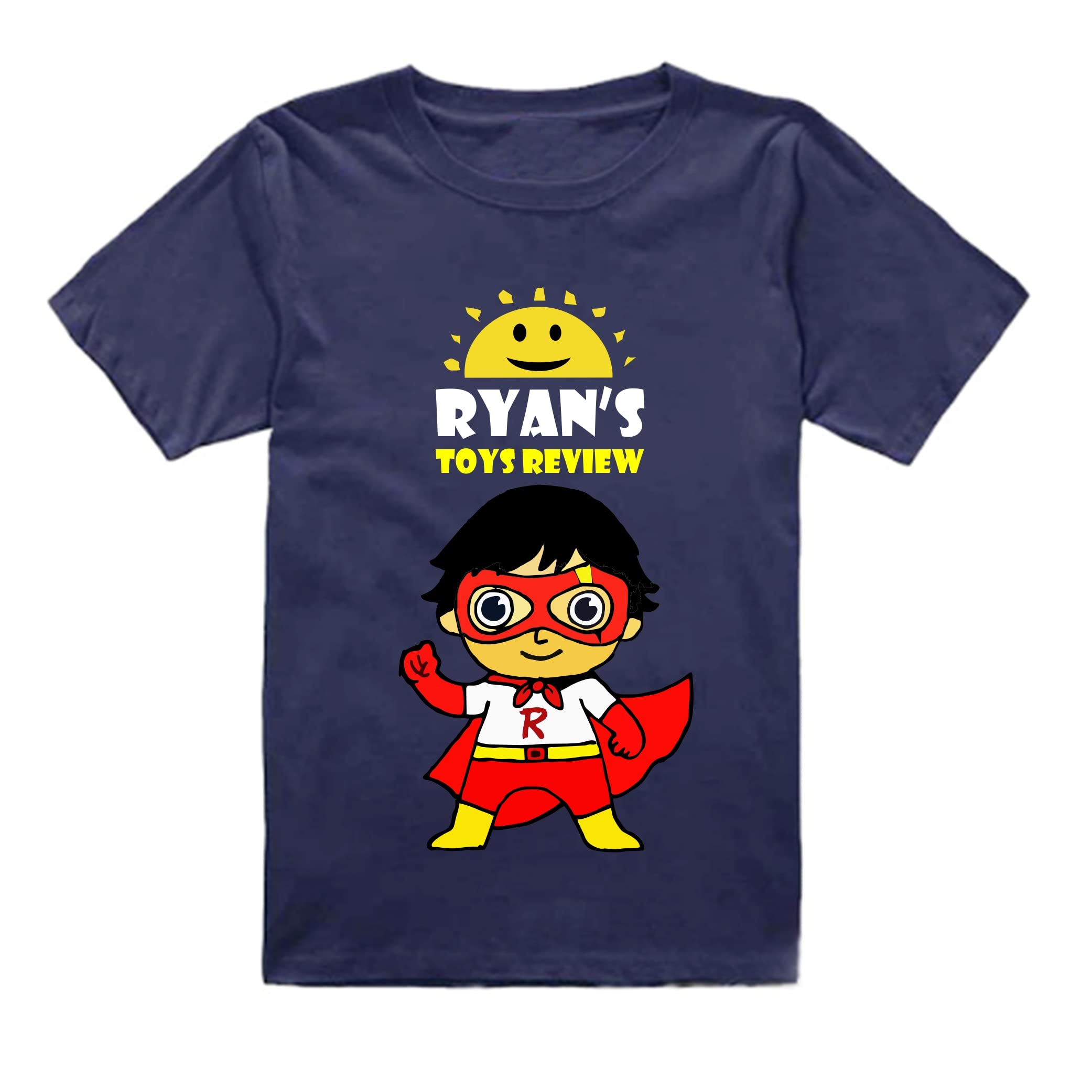 FMstylesRyan Toy Review Kids Navy Blue Tshirt -