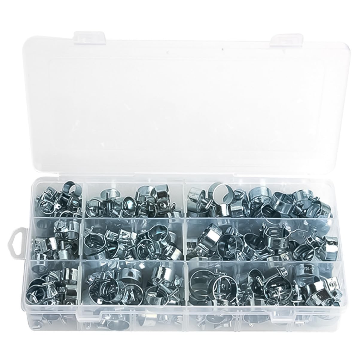135 Pièces Mini Collier de Serrage Zingué en Métal pour Tuyau