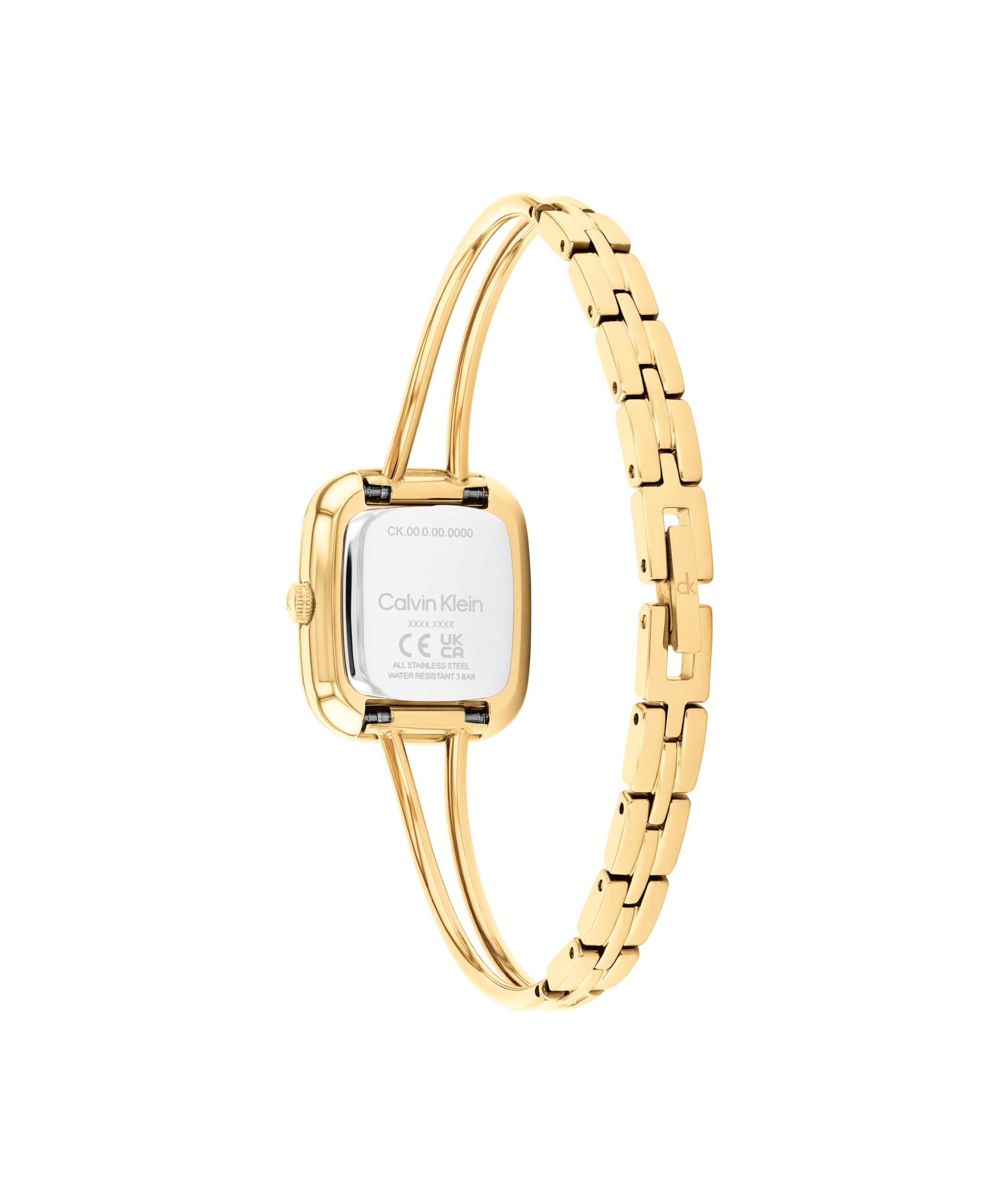 Calvin Klein Orologio con Movimento Al Quarzo A Due Lancette da Donna Collezione CK ADORE con Cinturino in Acciaio Inossidabile - Disponibile in version Oro, Oro Rosa o Argento