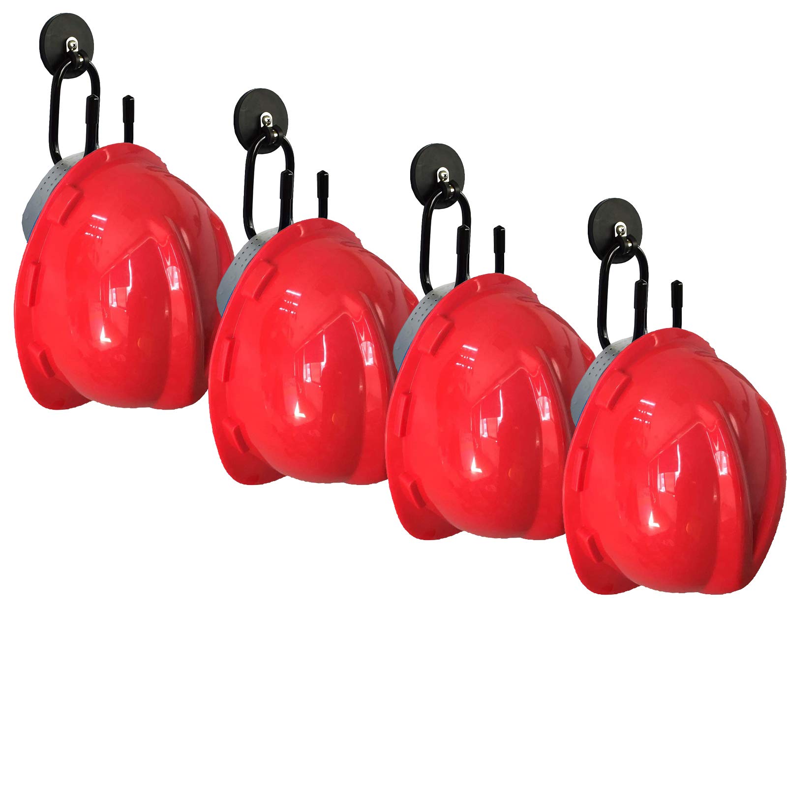 4/PK Magnetic Hanger Magnetic Hook Magnet Hanging Hook for Cowboy Hat, Hard hat, Cords,Tools,Bags,Towels, helmet, Toys, Shoes, Umbrella, etc, Strong