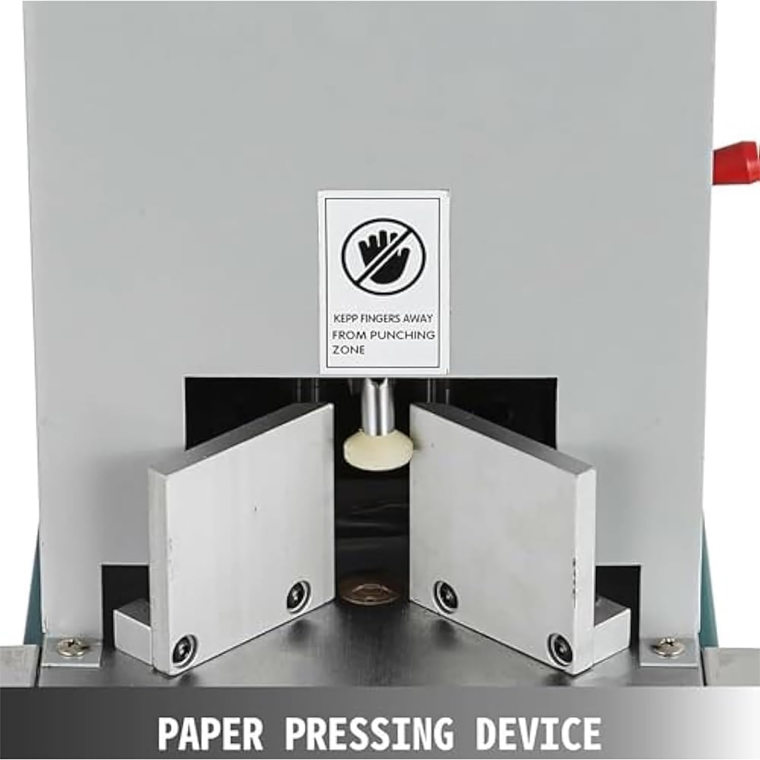 Wytrzymała maszyna do cięcia papieru do filetów, elektryczna maszyna do zaokrąglania narożników z przełącznikiem elektrycznym i przegrodą pozycjonującą, wysuwane pudełko z konfetti, 7 matryc R3-R6 R8