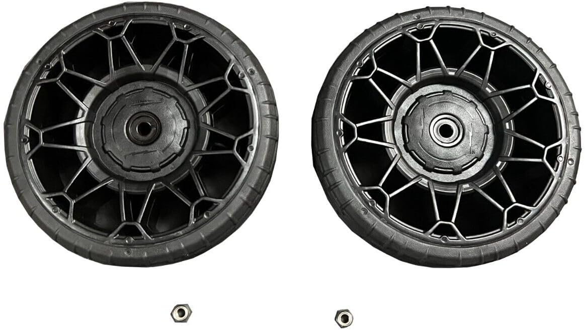 45-94-8426 For Milwaukee PACKOUT Replacement 9" All Terrain Wheel Kit, Black,Packout Wheel Service Kit For Rolling Tool Box,Aggressive Tread Pattern for Rough Terrain