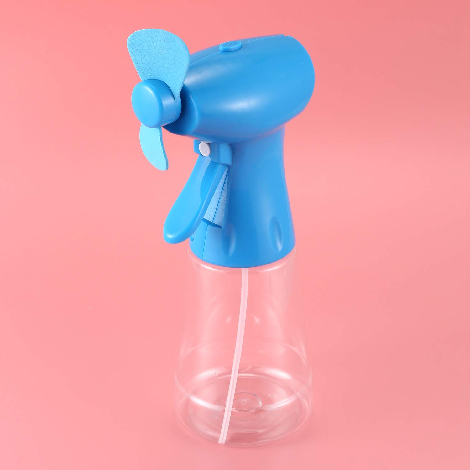 Ventilator mit Wassersprühnebel-Ventilator – Nebelventilator mit Nebel als batteriebetriebener Ventilator Wasserflasche Sprüher (300 ml)