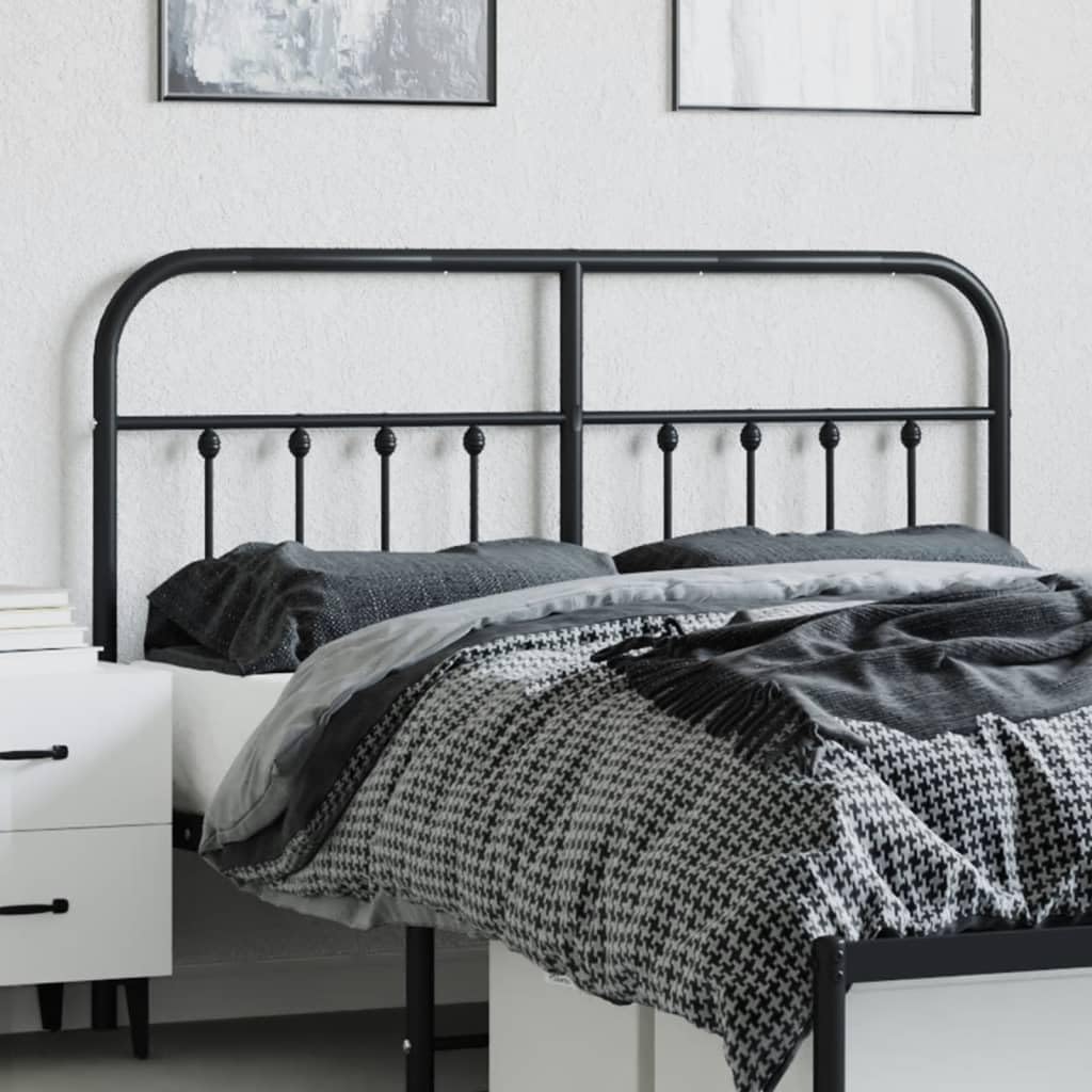 ShGaxin Cabecero de Metal Negro 150 cm, Cabeceros Cama, Cabeceros Moderno, Cabezales Cama, Muebles Habitacion, Cama Cabeza, Mueble Cabecero - 352612
