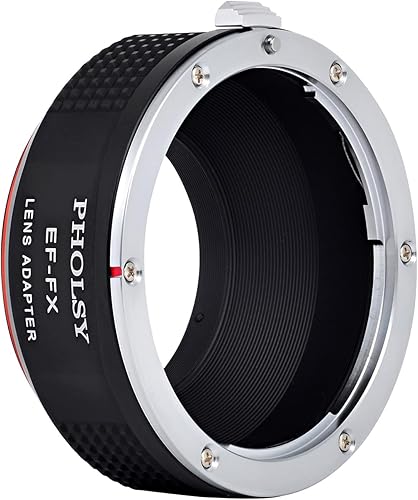 Miniatura 5 de PHOLSY Adaptador de montaje de lente EF a FX, enfoque manual compatible con lente Canon EOS EF EF-S a cuerpo de cámara Fuji X Mount compatible con