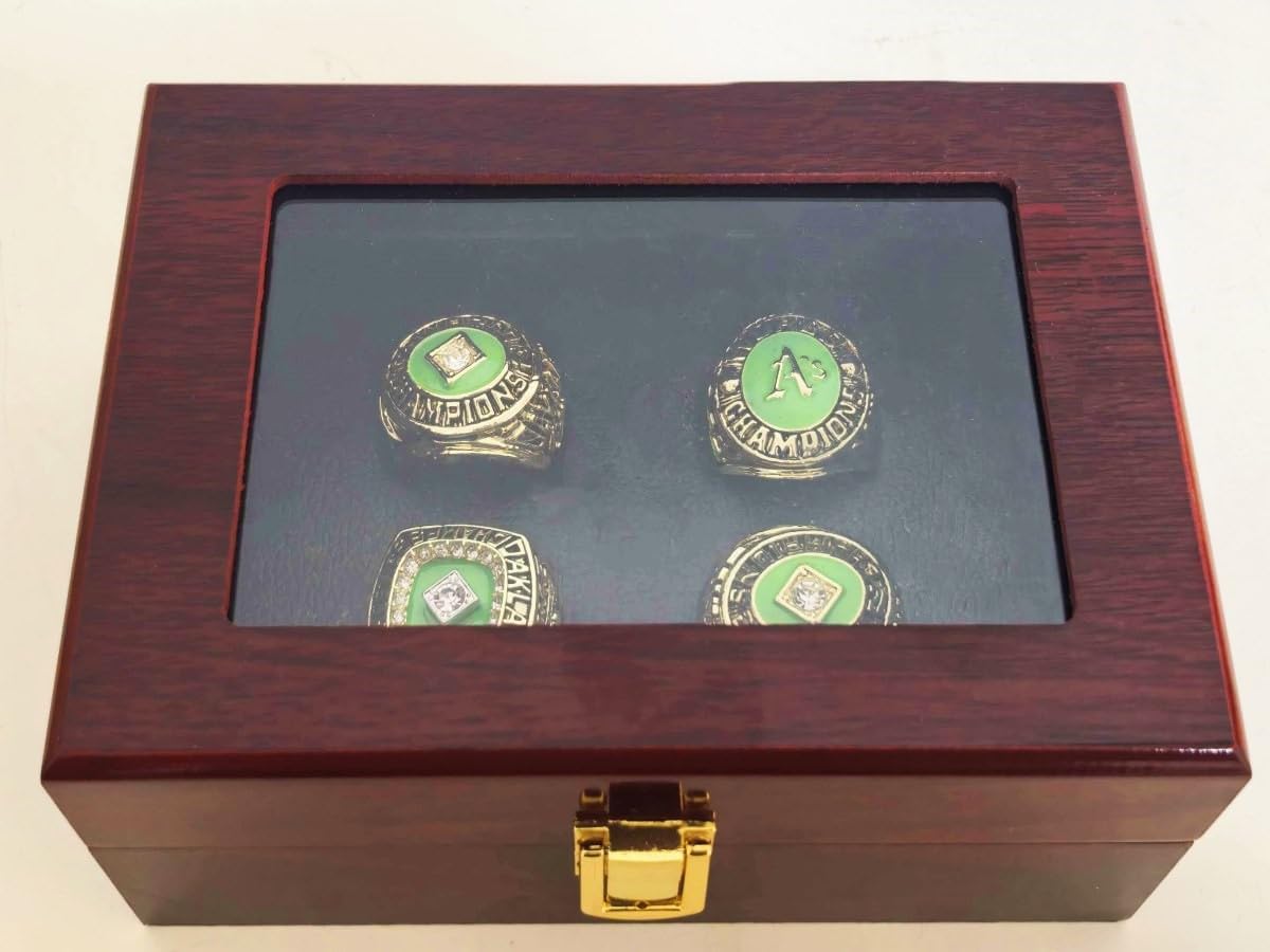 CLASSIC SERIES Oakland#City BASEBALL 1972 73 74 89 CHAMPIONSHIP RING #Rarity Luxury Sports Fan Gift - Glory Collect Various Festivals with Sandalwood Box