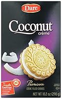 Vista 1 de Dare Galletas de crema de 10.2 onzas (paquete de 2) (Coco)