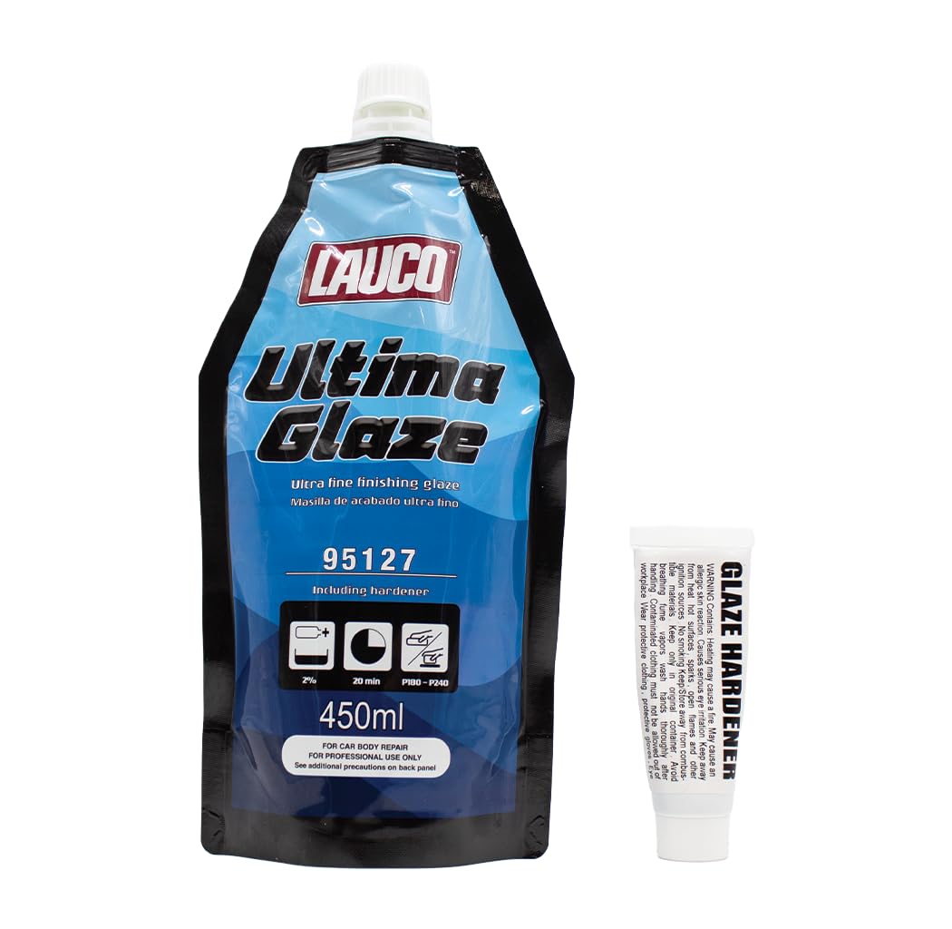 LAUCO Ultima Glaze, Ultra fine Finishing Glaze, Self-Leveling Polyester Finishing Including Hardener
