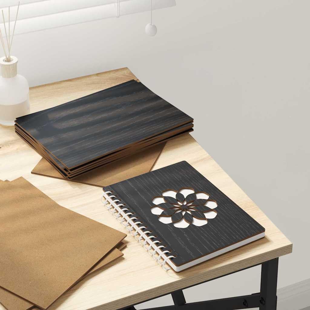 Pannelli Decorativi 150 PCS Rovere Nero 15 x 21 x 0.27 cm,Materiali per Hobby e Artigianato,Forme e basi per attività Creative,Forme e Legno per attività Creative,10.3 kg -885540