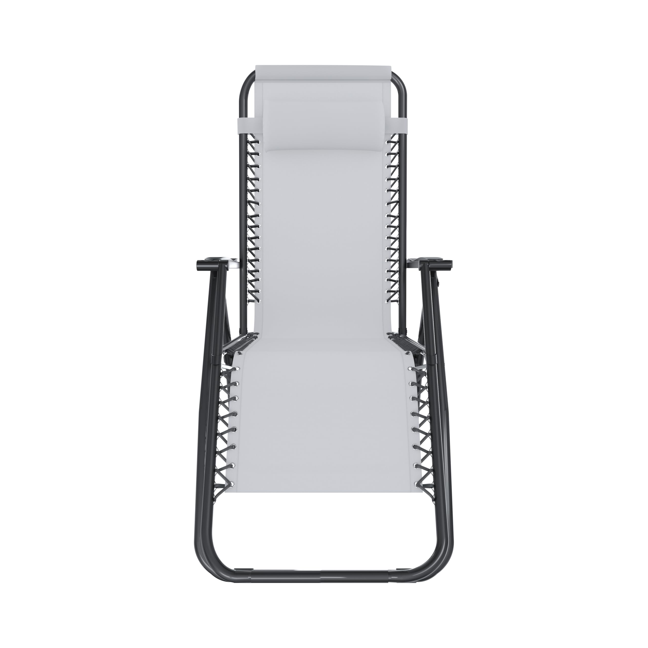 Arreditaly Sedia Sdraio A Gravità Zero Da Giardino Poggiatesta Regolabile Sedia Pieghevole Oscillante Ergonomica Traspirante Zero Gravity Da Esterno Piscina Mare Portata Massima 120 Kg (Bianco)