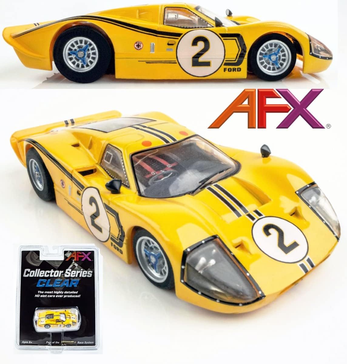 AFX/Racemasters Ford GT40 MkIV #2 AFX22014 HO Slot Racing Cars