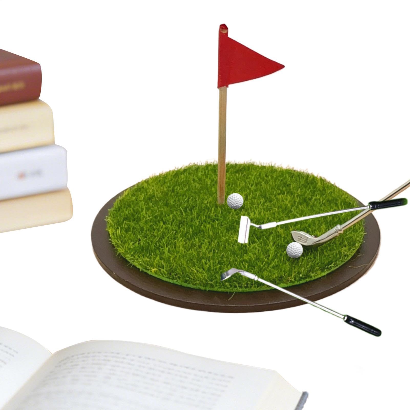 Mini-Desktop-Golfspiel | Lustiges Putting-Green-Spielzeug | Minigolfspiel | für Golfer, Kollegen, Männer, Büro, Innenbereich, Tischübung, Entspannung