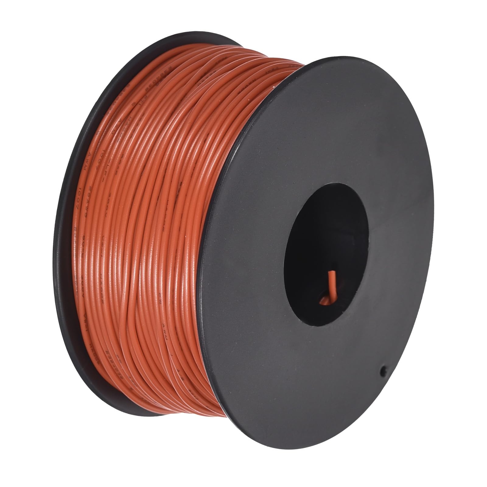 sourcing map 28AWG Wire 28 Gauge Stranded Wire PVC Hookup Wire 50M/164ft Orange, Electrical Wire UL1007 Spool Tinned Copper Wire for Internal Connecting Wire, Marine โ image 1
