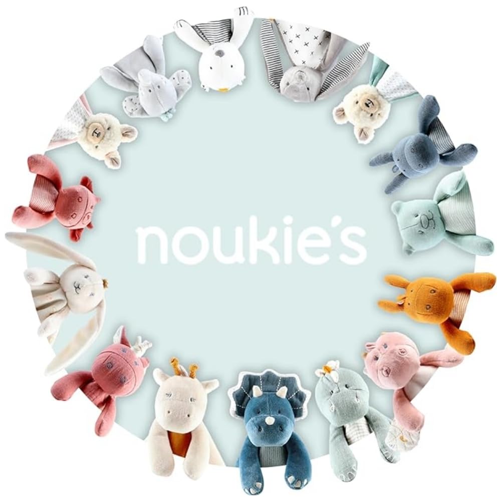 Noukie's - Peluche per Lo Sviluppo Ops - 40 cm - Veloudoux - Blu