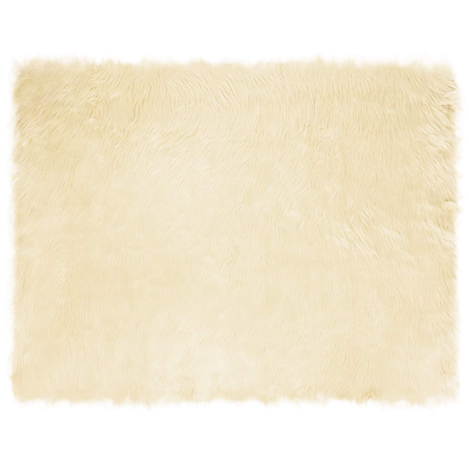 Tapis en peau de mouton synthétique TAFALLA, grand tapis de salon doux