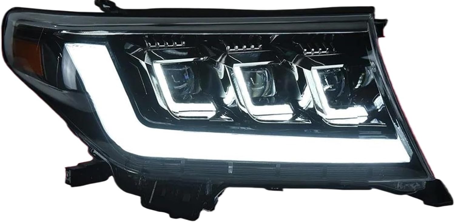 Lamp Shade Transparent Cover Head Lamp Headlight Headlights DRL Turn Signal High For Toyota For Land For Cruiser For LC200 2008-2015 Car Headlight Light Lens Covers