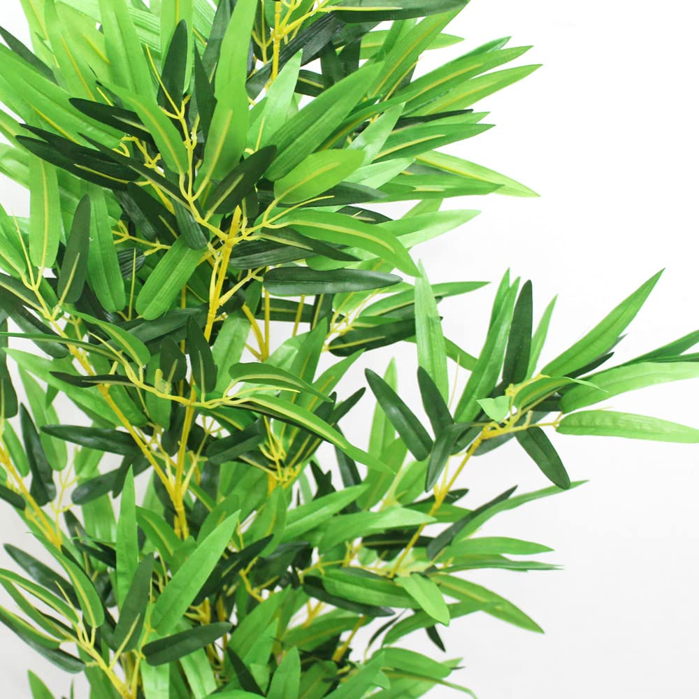 Bambou Plante Arbre Artificielle Artificiel 120cm avec Bois véritable Domaine Interne Decovego