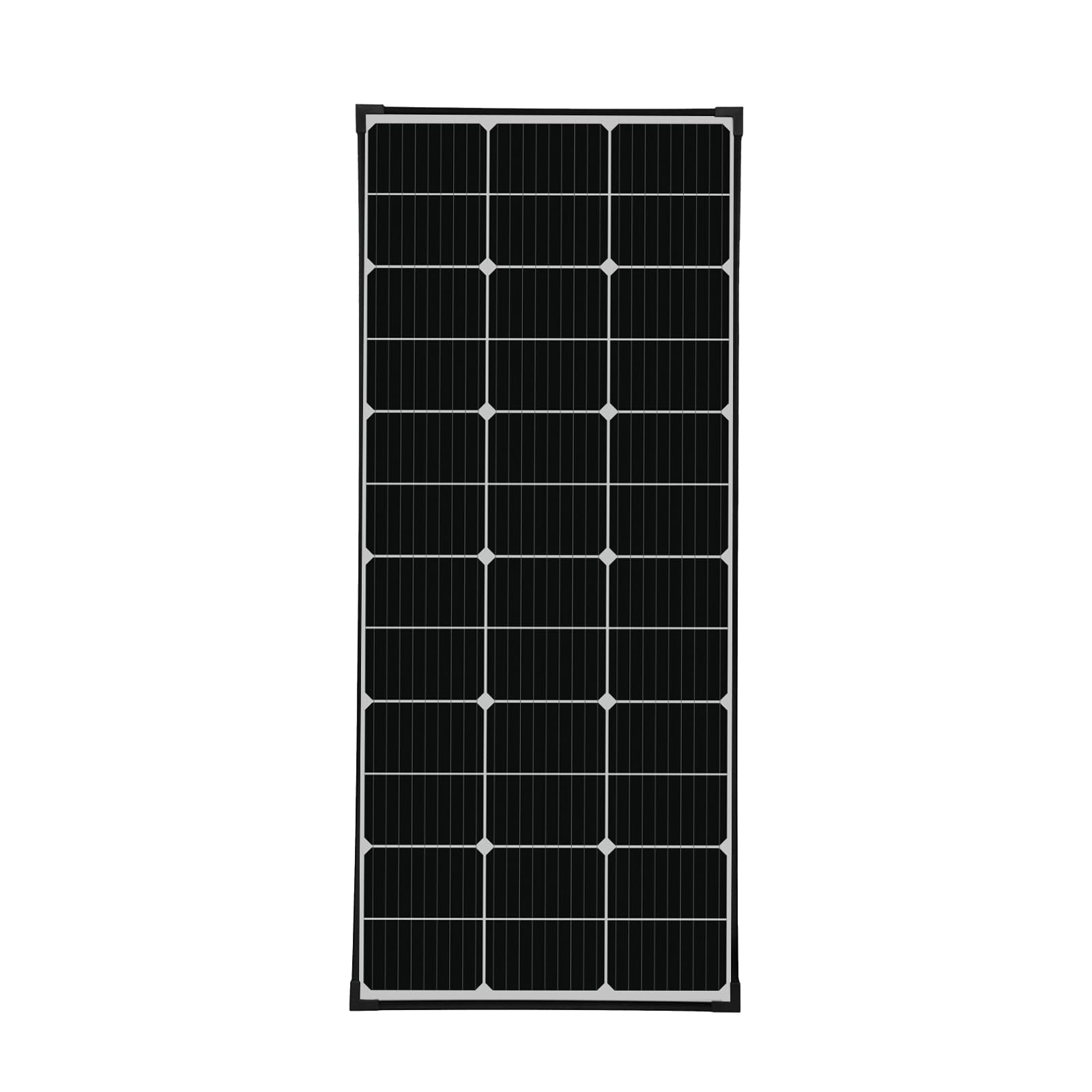 enjoy solar® Mono 130W 12V Monokrystaliczny panel PERC, słoneczny z ogniwami 166 mm, 10 Busbars, idealny do kamperów, balkonów, altan, łodzi