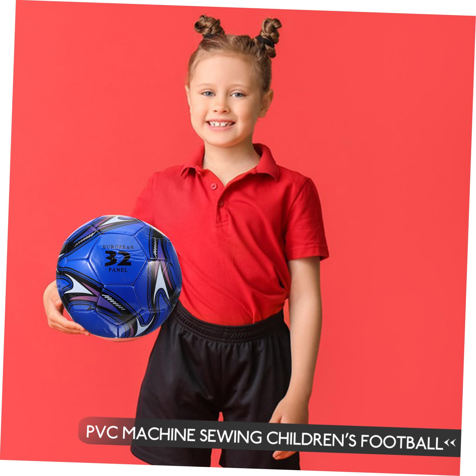 Balón de Fútbol Talla 5 de PVC Azul para Niños y Niñas | Entrenamiento y Juego, Tacto Agradable, Resistente al Desgaste, Adecuado para Primaria
