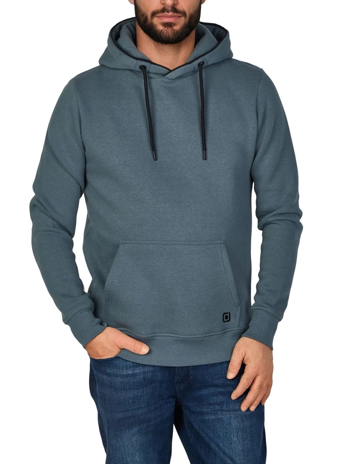 riverso RIVSandro Felpa con cappuccio da uomo, vestibilità normale, felpa con cappuccio, streetwear, marrone, rosso, blu, beige, nero, verde, S, M, L, XL, XXL, 3XL, 4XL, 5XL