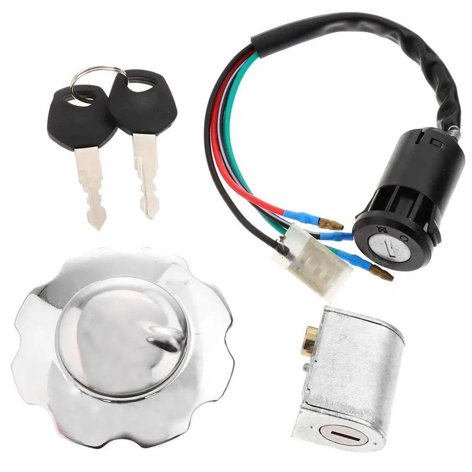 Cerradura con Llave Juego De Cerradura para Tapa Asiento Motocicleta con Llave Y para Honda CG125 ZJ125 CG 125 ZJ
