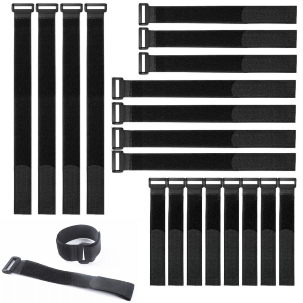 60 Fascette Cavi Riutilizzabili Nere - 145 Mm, Regolabili, Per Organizzare Cavi Elettronici - Foto 12