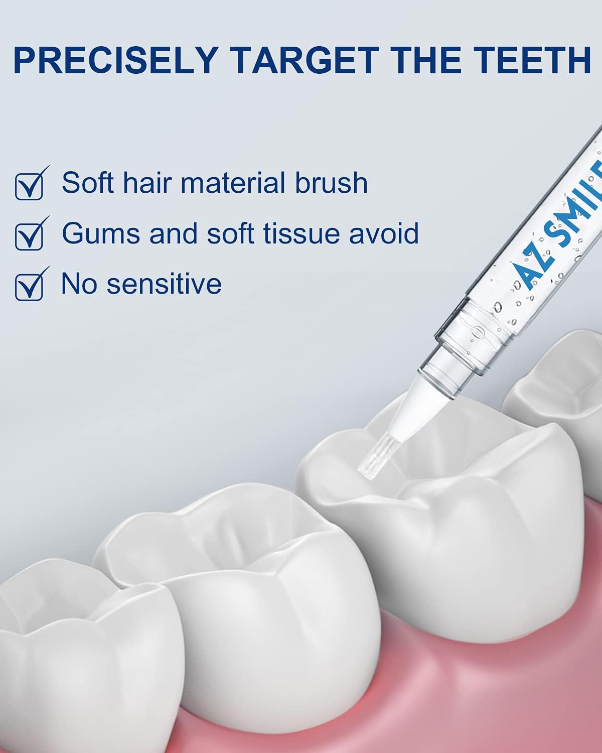 AZ Smile Teeth Whitening Pen for Teeth Whitening & Teeth Stain Removal, No Sensitive 35% Carbamide Peroxide Teeth Whitening Gel for Teeth Whitener, 30+Uses, Travel-Friendly, Easy to Use, 0.2 Oz 3 Pens : Beauty & Personal Care