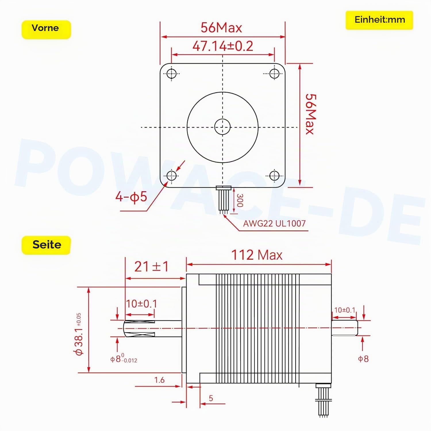 RATTMMOTOR 3 Achsen CNC Steuerung Kit Nema 23 Schrittmotor 425oz-in 112mm, DM556S Schrittmotor Treiber 6A 256 Microstep, 5 Achsen Parallel Interface Breakut Board + 400W 36V Netzteil