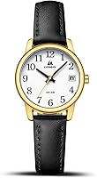 LENQIN Women's Analog Quartz Watch: 30M Waterproof, Luminous Easy Read Dial, Soft Leather Strap